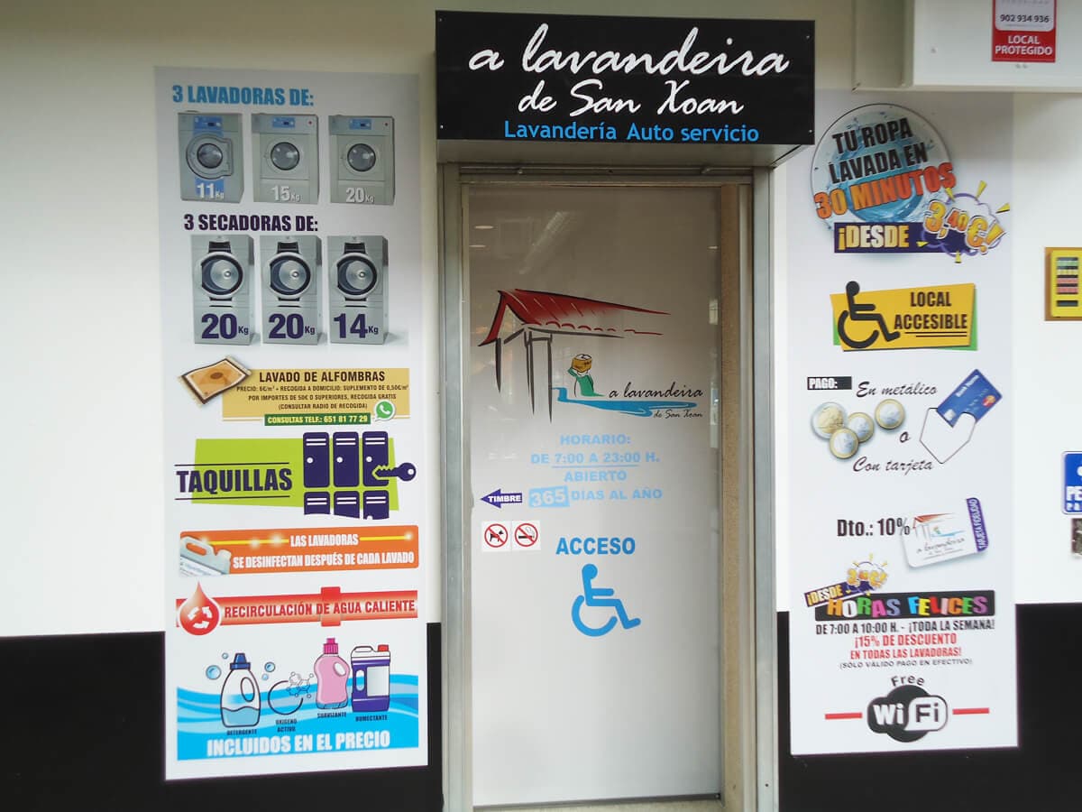 Instalaciones de A Lavandeira de San Xoán en Ferrol